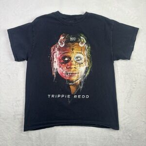 Trippie Redd 1400 Black Short Sleeve Graphic Shirt Men's Large